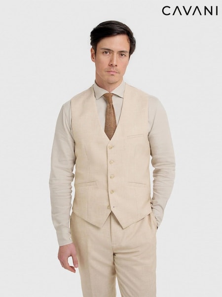Cream - Regular Cavani Malibu Waistcoat