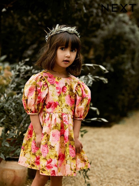 Roz tafta - Rochie de bal imprimată (3luni-10ani) (460744) | 198 LEI - 228 LEI