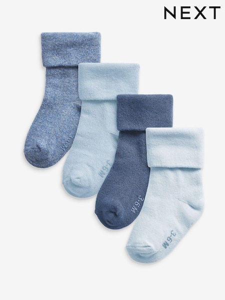 modra - 4 Pack Roll Top Baby Socks (0mths-2yrs) (461964) | € 6