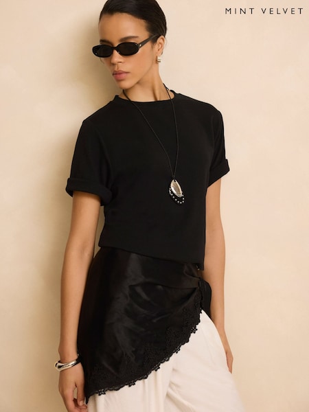 Black - Mint Velvet Ultimate Cotton T-shirt