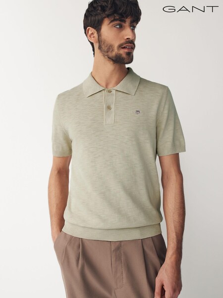 GANT Green Cotton Flamme Polo Shirt (462909) | €41