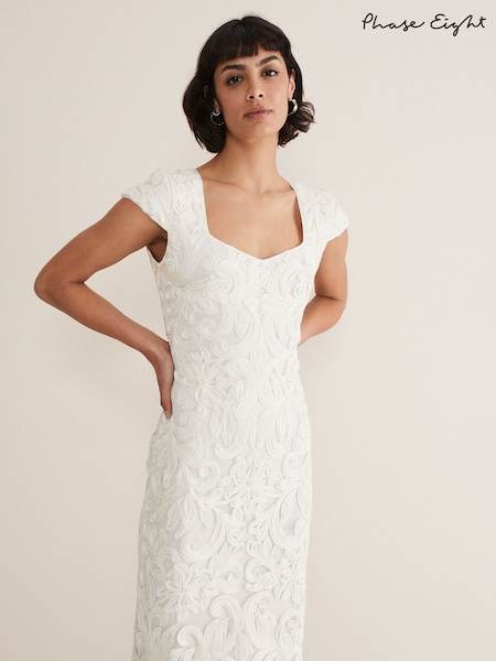 Phase Eight Cream Layton Tapework Dress (462986) | €152
