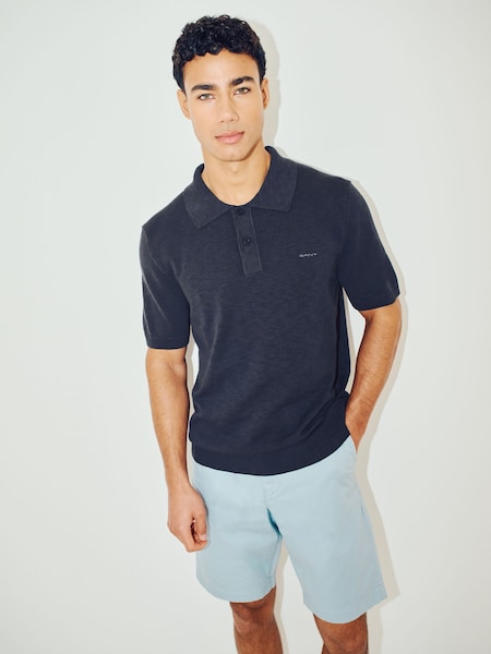 GANT Blue Cotton Flamme Polo Shirt (463170) | €66