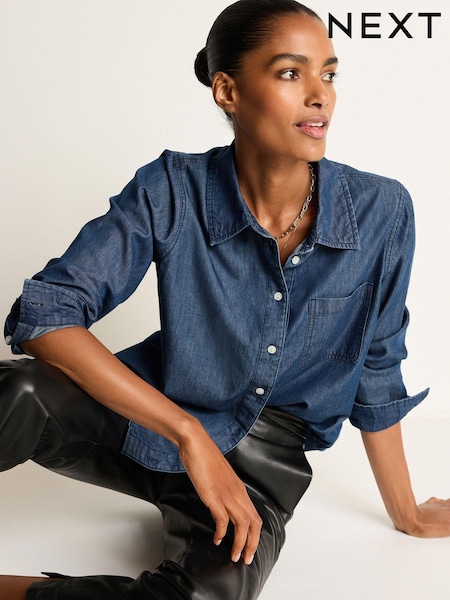 Dark Blue Denim Shirt (463310) | €10