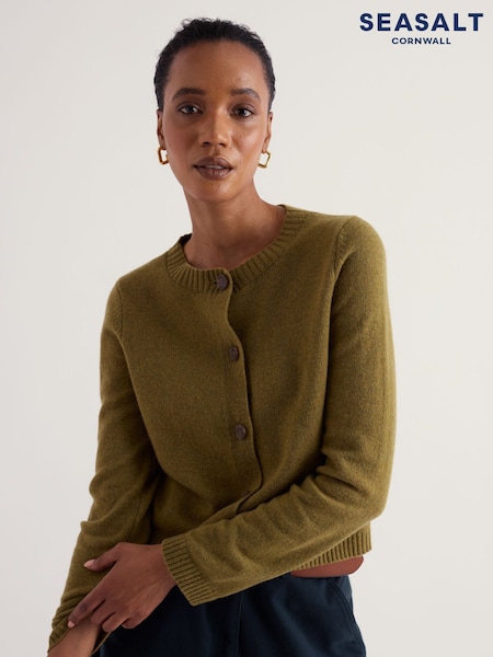 Green - Seasalt Cornwall Tern Tide Cardigan