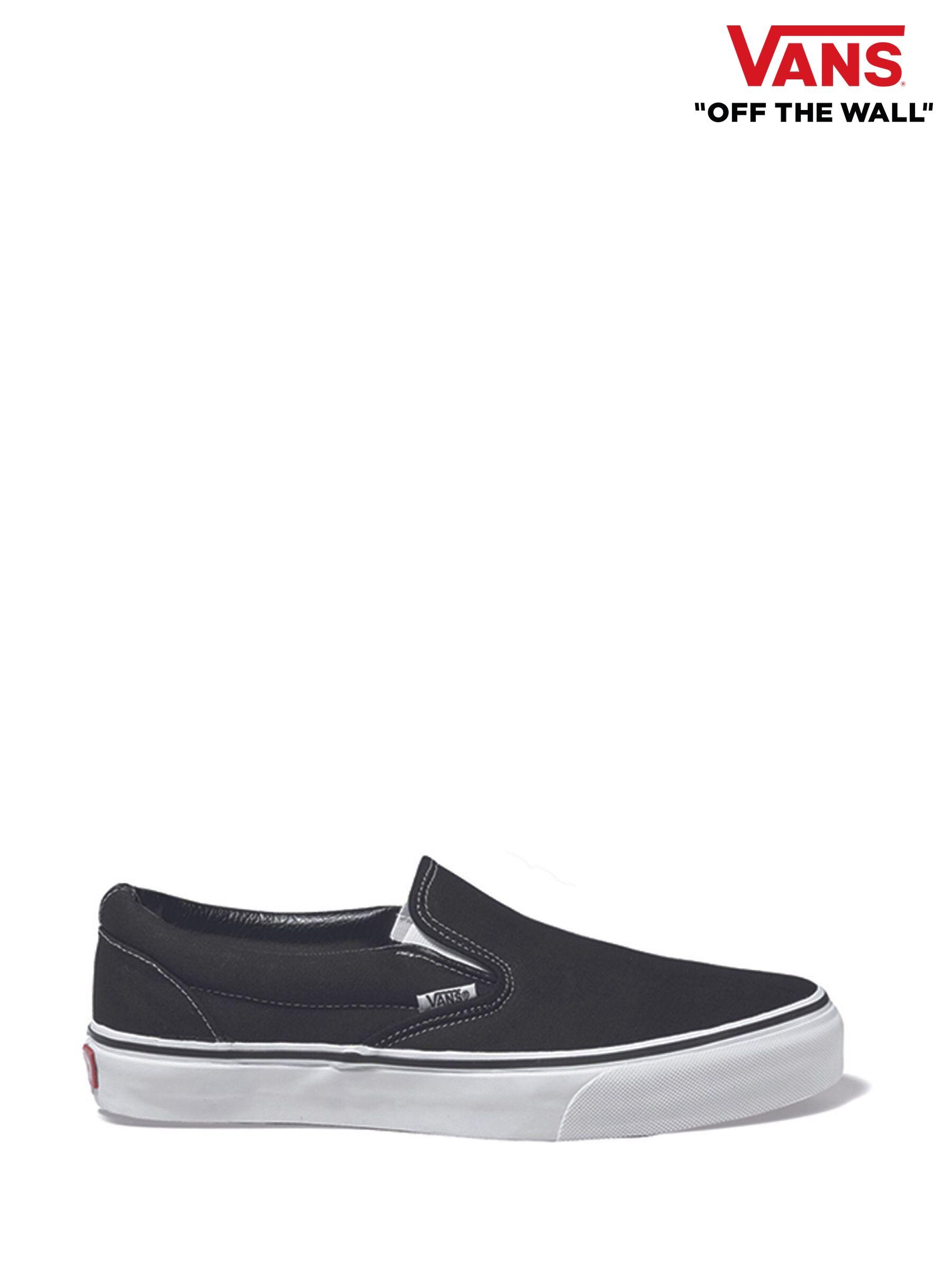Vans Black Slip On Plain Trainers Next Luxembourg