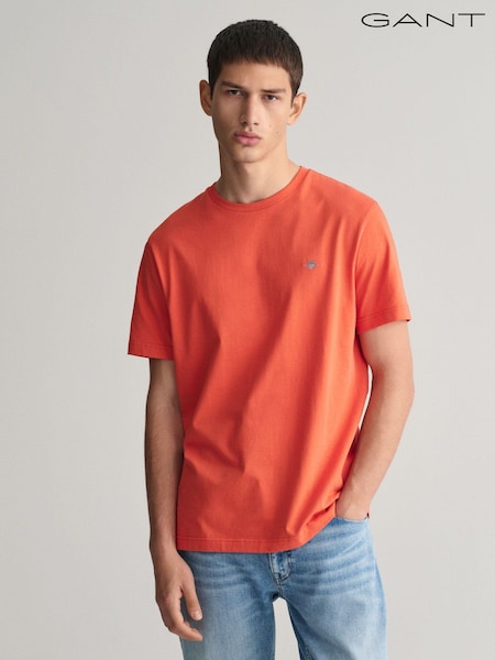 GANT Orange 100% Cotton Shield Logo T-Shirt (463805) | €23