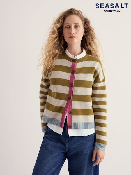 Green - Seasalt Cornwall Pinwell Cardigan