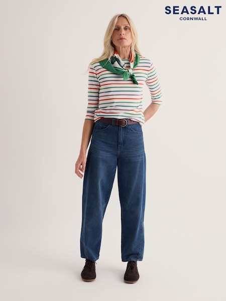 Mid Wash Blue - Seasalt Cornwall Boatyard Jeans