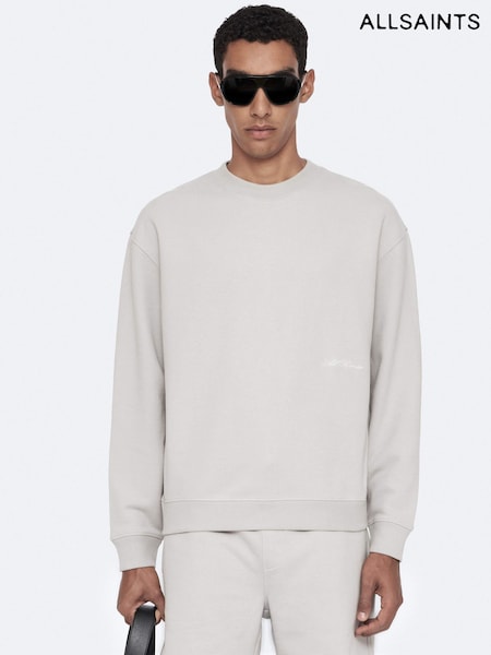 Off-White - Regular Allsaints Aston Crew Neck Sweat Top