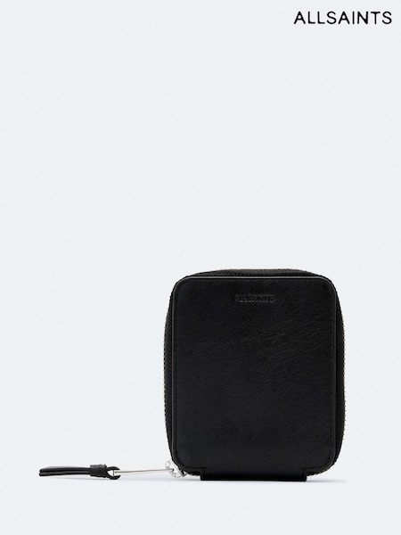 Black - Regular Allsaints Clymer Zip Wallet