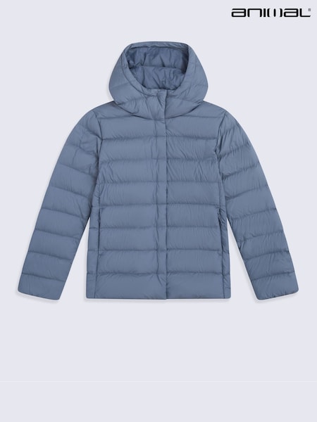 Azul - Animal Womens Lightweight Down Packable Jacket