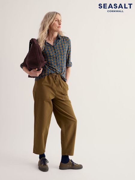Blue - Seasalt Cornwall 3/4 Embrace Shirt