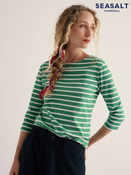 Green - Seasalt Cornwall Sailor Top