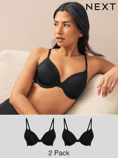 Черный - Light Pad Full Cup Smoothing Ultimate Comfort T-Shirt Bra A-E (465718) | €25