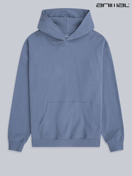 Azul - Regular Animal Icon Drop Shoulder Hoodie