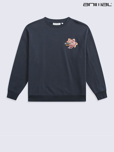 Blue - Animal Dakota Graphic Sweatshirt
