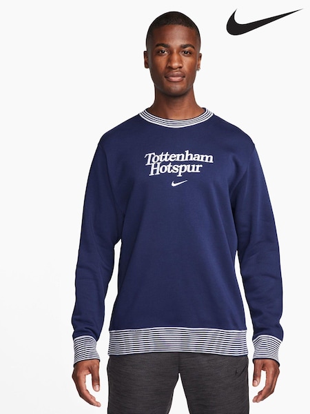 Nike Blue Tottenham Hotspur FC Club Crew Sweatshirt (466067) | €51