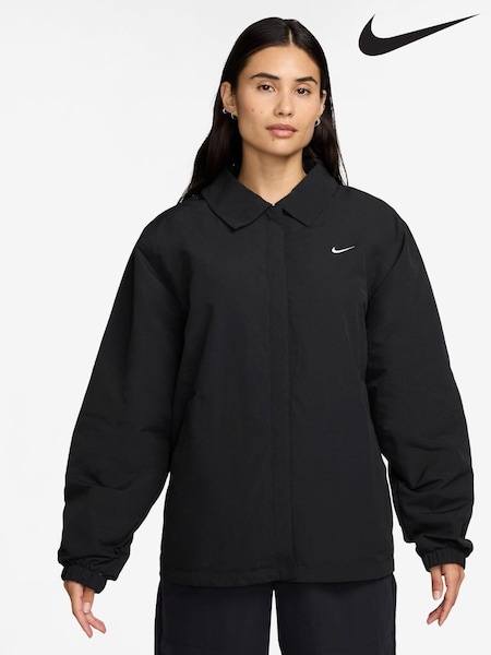 Nike Black Sportswear Essential UV Protection Woven Coach Jacket (466082) | €54