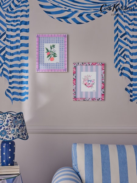 Cath Kidston Blue/Pink Floral Wall Art (466496) | €27
