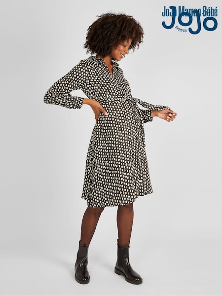 JoJo Maman Bébé Spot Print Shirt Dress With Tie (466510) | 79 €