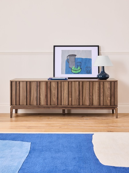 Jasper Conran London Walnut Belgrave Wide TV Unit (466629) | €882