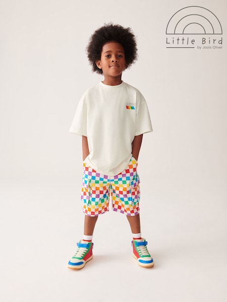 Ecru - Little Bird by Jools Oliver Relaxed Fit 100% Cotton Short Sleeve Colourful T-Shirt (466769) | 9 € - 11 €
