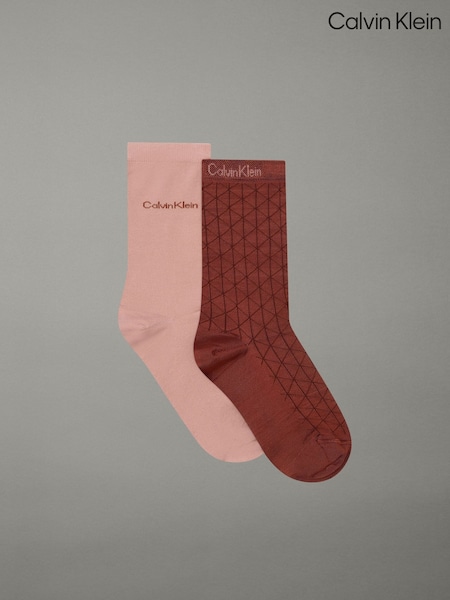 Red - Calvin Klein Socks 2 Pack