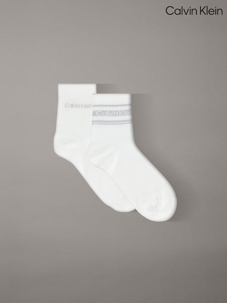 White - Calvin Klein Socks 2 Pack