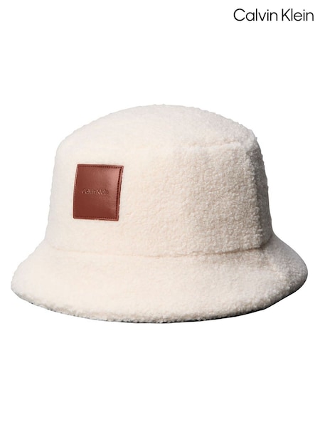 Cream - Calvin Klein Sherpa Bucket Hat