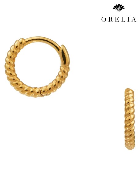 Orelia London Rope Mini Micro Hoop Earrings (467929) | kr266