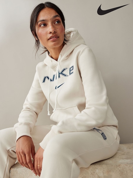 Овсяный - Nike Phoenix Fleece Standard Pullover Varsity Logo Hoodie (467980) | €43