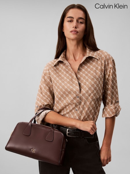 Rouge - Sac de quilles Calvin Klein Monogram Matériel