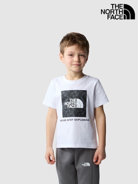 The North Face White Lifestyle Graphic Kids T-Shirt (468051) | AED66