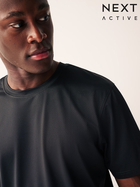 Musta - Active Gym Texture Training T-Shirt (468377) | €13