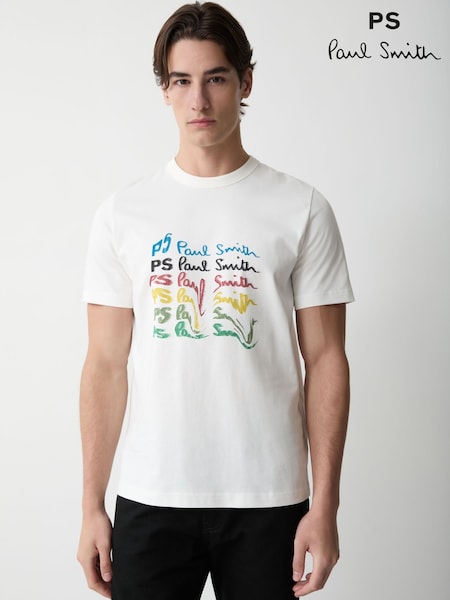 Off White - Regular Paul Smith Regular Fit Graphic T-shirt