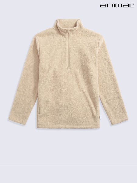 טבעי - Regular Animal Ted Borg Half Zip Fleece