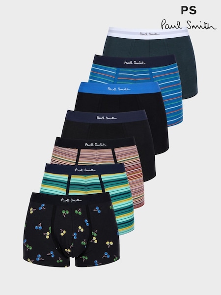أحمر - Regular Ps Paul Smith Boxers 7 Pack