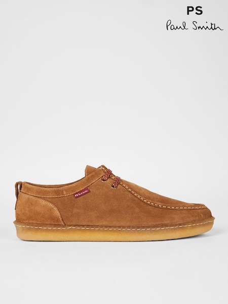 Hnědá - Regular Ps Paul Smith Buster Suede Boat Shoes