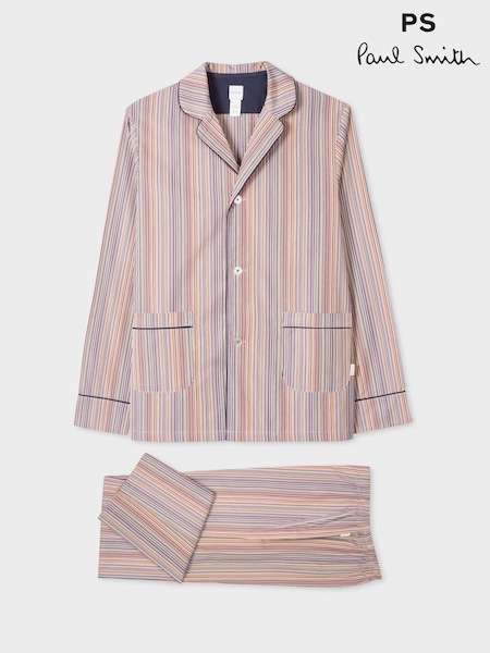 Višebojni - Regular Ps Paul Smith Soft Touch Cotton Pyjamas Set