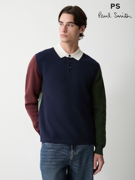 Zils - Regular Ps Paul Smith Textured Knit Polo Jumper