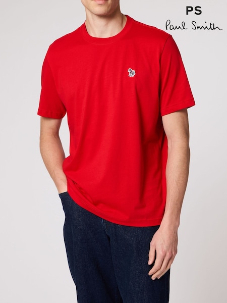 Rosso - Regular Paul Smith Zebra Logo T-shirt