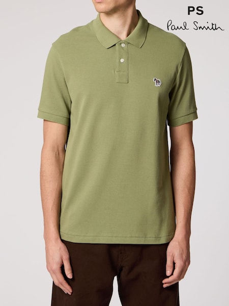 أخضر - Regular Ps Paul Smith Zebra Logo Polo Shirt
