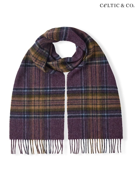 Green - Celtic & Co. Woven Check Scarf