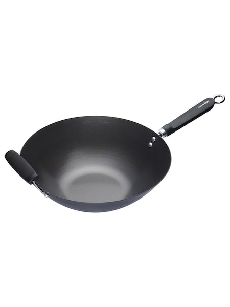 Black Steel 36cm Non Stick Wok (470567) | €29