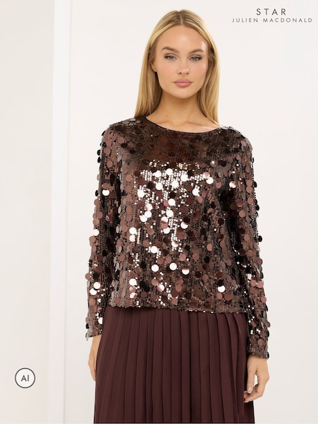 Brun - Star By Julien Macdonald Sequin Top