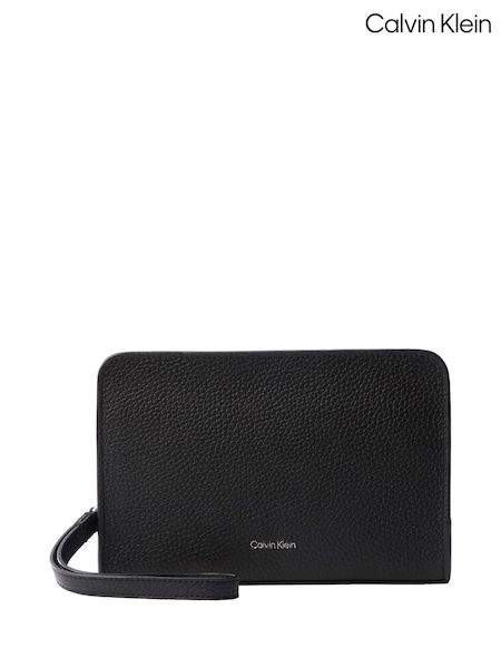 Black - Regular Calvin Klein Embossed Foil Logo Pouch