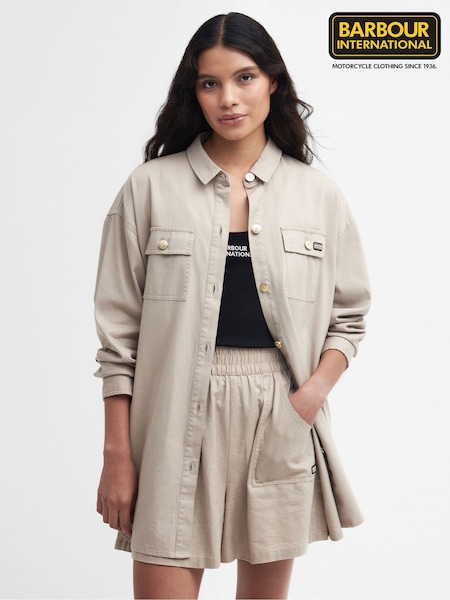 Barbour® International Beige Morgan Utility Overshirt (471922) | €54