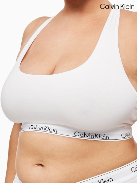 Calvin Klein White Modern Cotton Plus Bralette (472381) | €44
