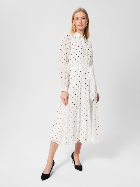 Hobbs Cream Lucilla Dress (473049) | €242